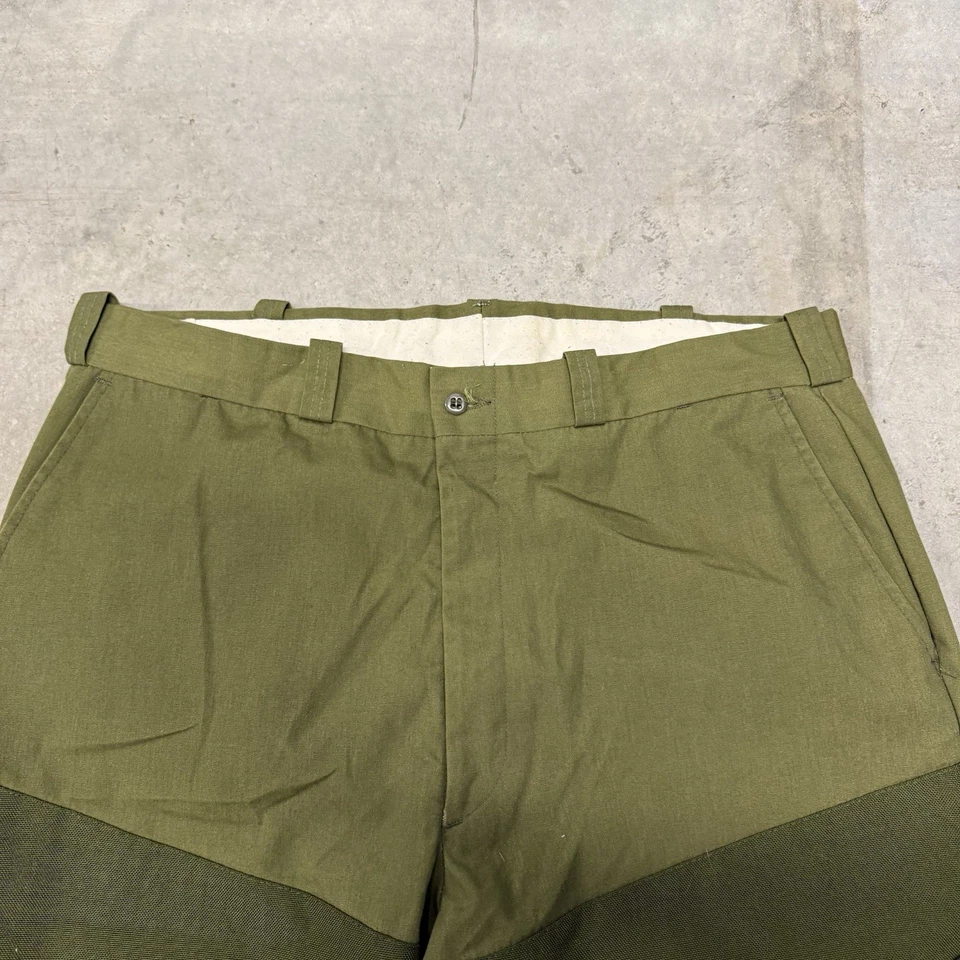 Pantalones con cepillo bicolor marca Rattlers lona verde oliva caza para hombre 36x30 Foto 3 de 4