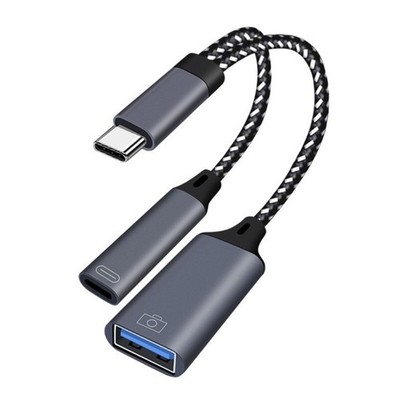 USB C Y Cable OTG Adapter USB C to USB OTG Splitter Support Fast Charging Data