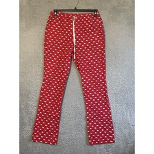 Vineyard Vines Whale Pattern Pajama Pants Red XS Cotton Lounge Sleepwear
