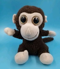 Sunkid Affe mit großen Augen Braun Sitzend 15 cm Stofftier Kuscheltier Sparkasse