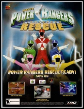 2000 Power Rangers Lightspeed Rescue Video Game THQ Full Page Print Ad