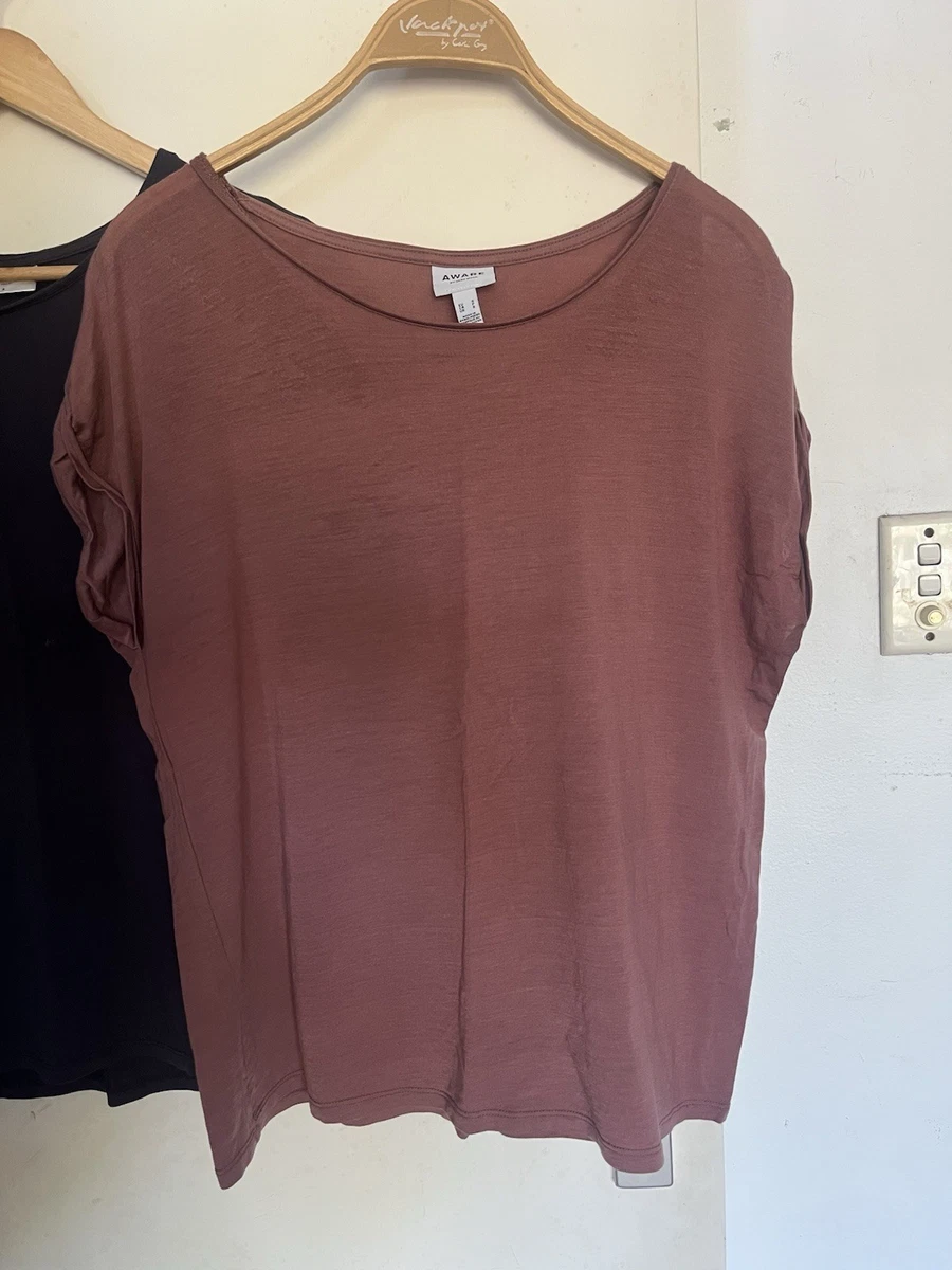 2x Women’s Aware By VERO MODA Cap Sleeve Tshirts Size Small GREAT COND