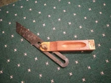 Vintage Stanley Sliding T Bevel Wood And Brass Handle 8in No.25 Very Nice USA 