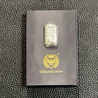 Germania Mint 1 Troy Oz .999 Poured Pure Silver Bar Factory Sealed & Serialized