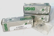 (4) NEW USHIO 1000821 JC12V-20W/G4 C-6 MINI BULBS