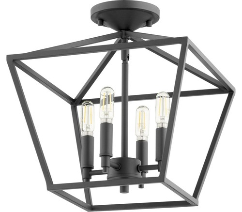 Quorum 304-13-69 Gabriel Semi Flush, 4-Light 240 Total Watts, Noir - Picture 1 of 1