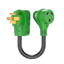 50 Amp to 30 Amp RV Adapter Cord 12 Inch, NEMA 14-50P to NEMA TT-30R, Dogbone...