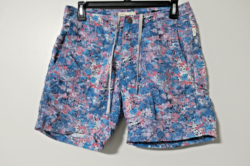 Onia Men's 33 Liberty Art Fabric Printed Calder Swim Shorts Size 29