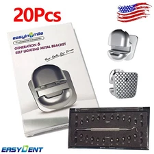 20XOrthodontic Spherical Self-ligating Brackets Dental Metal Braces ROTH/MBT 022