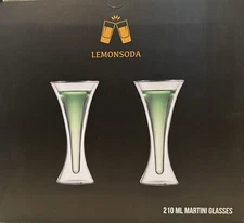 Lemonsoda - Martini Glasses - 7 oz - Set Of 2 - Double Walled