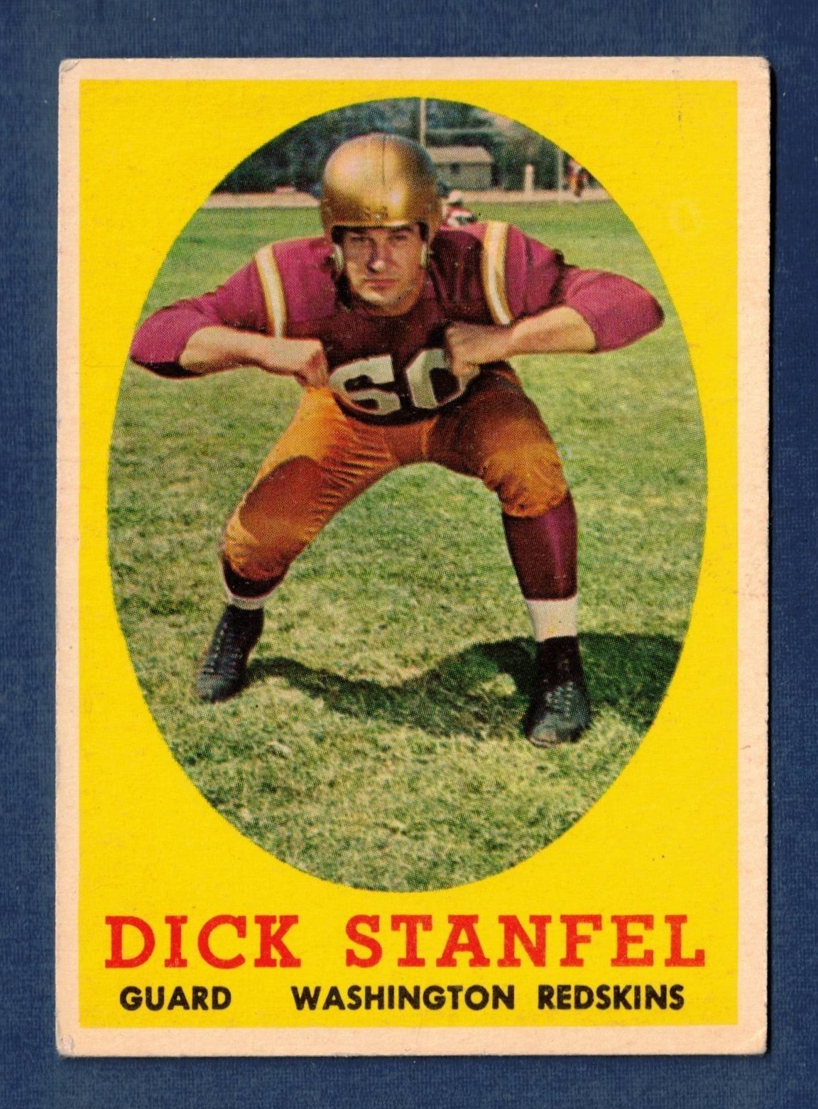 1958 Topps Dick Stanfel #39 Washington Redskins VGEX
