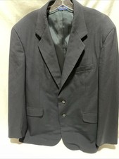Vintage Pendleton Blazer Mens 42 Blue Virgin Wool Sport Coat Made in USA