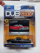 1959 Cadillac Eldorado 1/64 Jada Dub City Old Skool Black Diecast Car B17