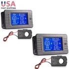 2X 80-260V AC Digital Multimeter Ammeter Voltmeter LCD Display 100A Energy Power