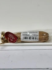 NEW Little Birdie Sealing Wax Stamp Metal Butterfly 4x1" Wooden Handle