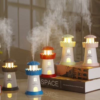 Humidifier lighthouse shaped home decoration