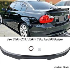 For Bmw E90 3 Series 328i 335i 2006-11 Rear Spoiler Trunk Carbon Fiber Psm Style