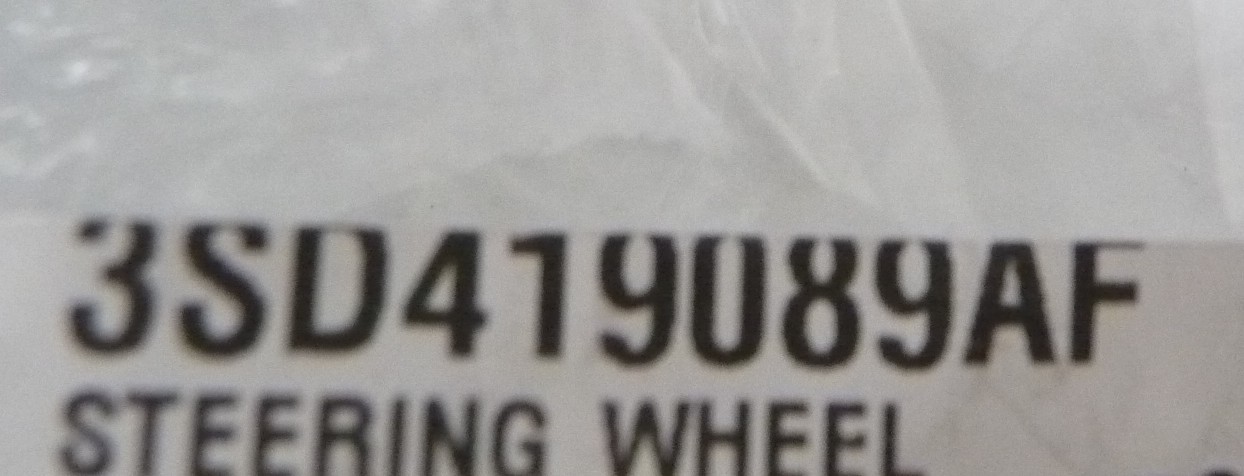 2022-2025 Bentley Bentayga Steering Wheel 3SD419089AF Black/ White Stitch OEM