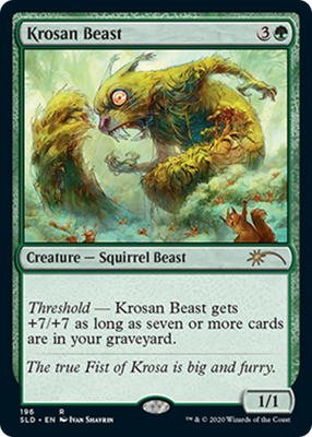 Krosan Beast (Secret Lair) FOIL FOIL Promo NM Green Rare MAGIC MTG