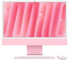Image of Apple iMac 2024 AIO 24 Inch M4 10 Core CPU 10 Core GPU 16GB 256GB Pink MWV43B/A