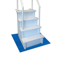 Stay-Put Swimming Pool Ladder Mat - Non-Slip, Wide Ribbed, Protective Pad, 36...