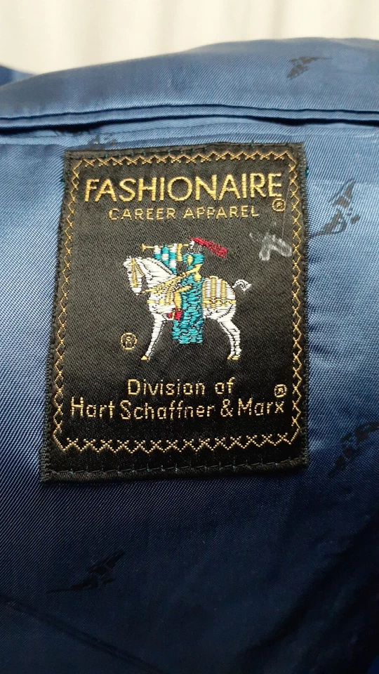 Vintage Hart Schaffner Marx Wool Blazer Jacket 40 42 R Goodyear Tires Sport Coat - Image 3 of 4