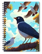 Bird Watch Spiral Notebook Blank Notebook Lined Journal 8 X 6 Notebook