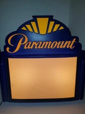 VTG PARAMOUNT LIGHT UP DISPLAY/MARQUEE TABLETOP OR WALL HANGING