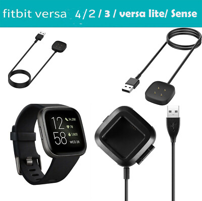 For Fitbit Versa Sense Versa lite USB Charger Cable Charging
