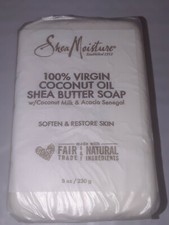 SHEA MOISTURE SOAP 8 Ounce BAR 100 VIRGIN COCONUT OIL  SHEA