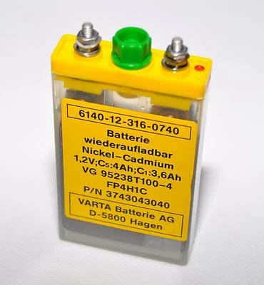 1x Varta Nickel Cadmium Batterie // Akku 1,2V 4Ah // NEU // Ex. Bundeswehr BW - Bild 1 von 2