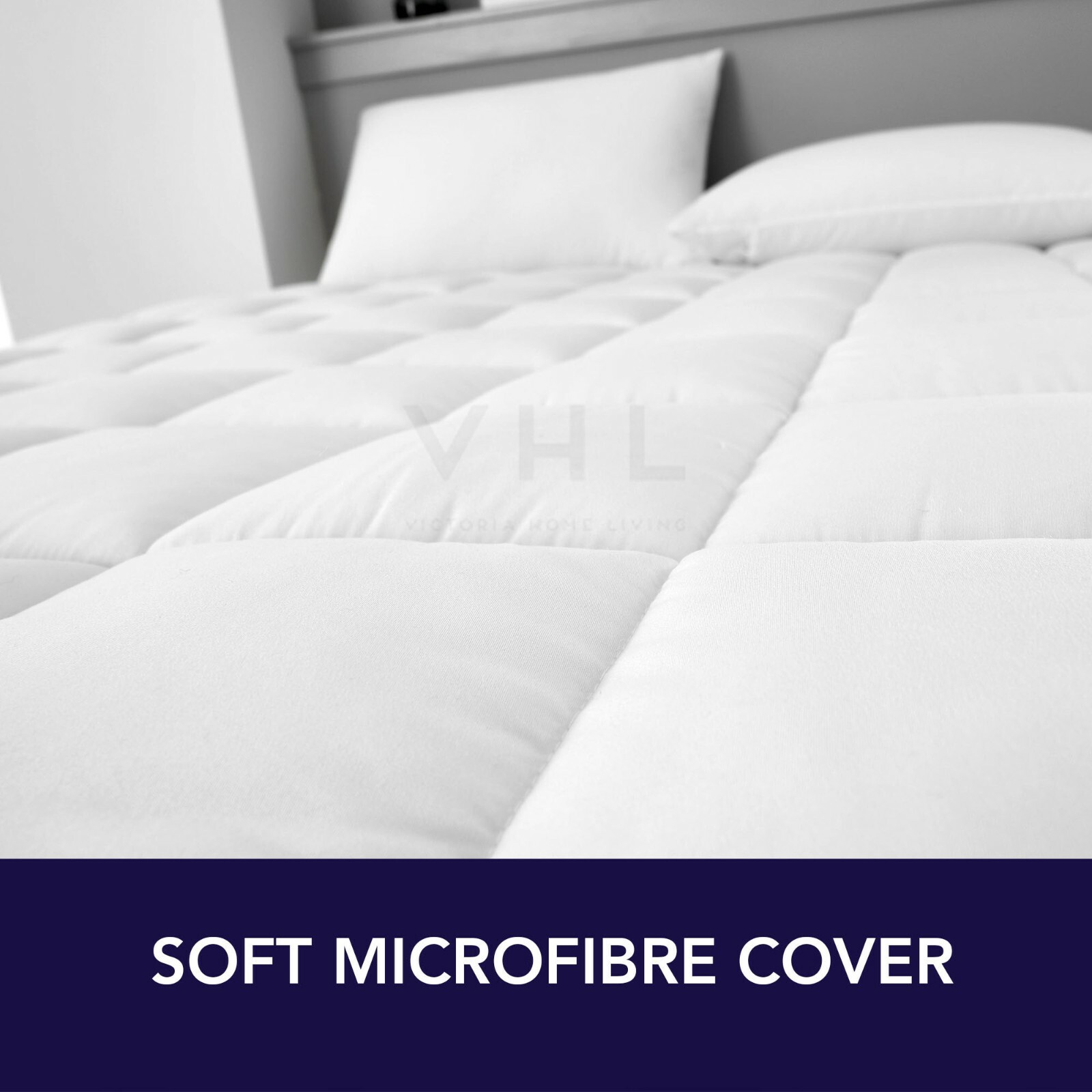 Aircloud EXTRA DEEP Microfibre Mattress Topper 6CM Airflow Mesh Panels