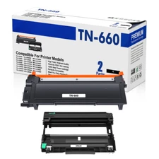 1x TN660 Toner and 1x DR630 Drum Compatible With Brother MFC-L2700DW MFC-L2740DW