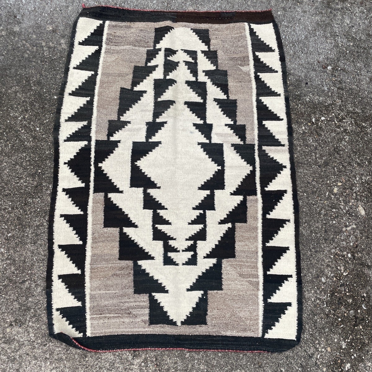 ビンテージ 30s 40s ナヴァホラグ Navajo rug スクエア❗️ 30s 40s