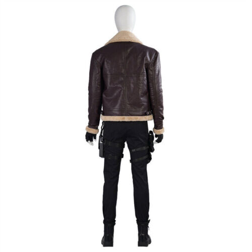 Resident Evil 4 Remake Leon S. Kennedy Chaqueta Abrigo Hombres Juegos con disfraces Disfraz Conjunto - Imagen 6 de 44