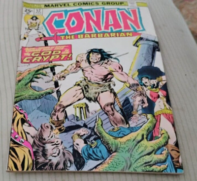 Conan the Barbarian #52 - Marvel 1975 - Buscema Cover - The God in The Crypt!