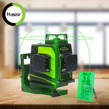 Huepar 12 Lines Self-Leveling Laser Level Green Cross Line Measure Tool