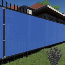 9ft Privacy Screen Fence Heavy Duty Blue Mesh Shade Net Cover Wall Garden Yard