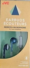 JVC Headphones HA-F19M-AH-E Blue/Grey In-ear 1-Button Remote with Mic