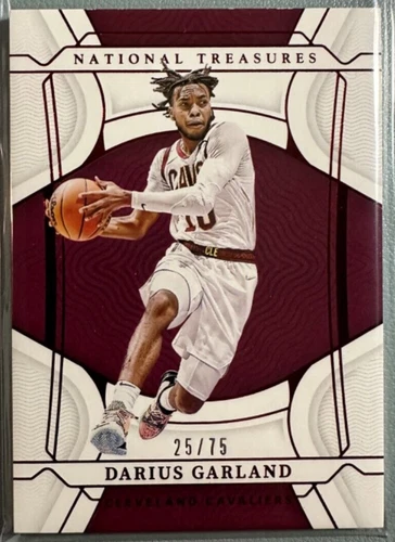 DARIUS GARLAND 2021-22 Panini National Treasures NBA 75th Anniversary Red 25/75
