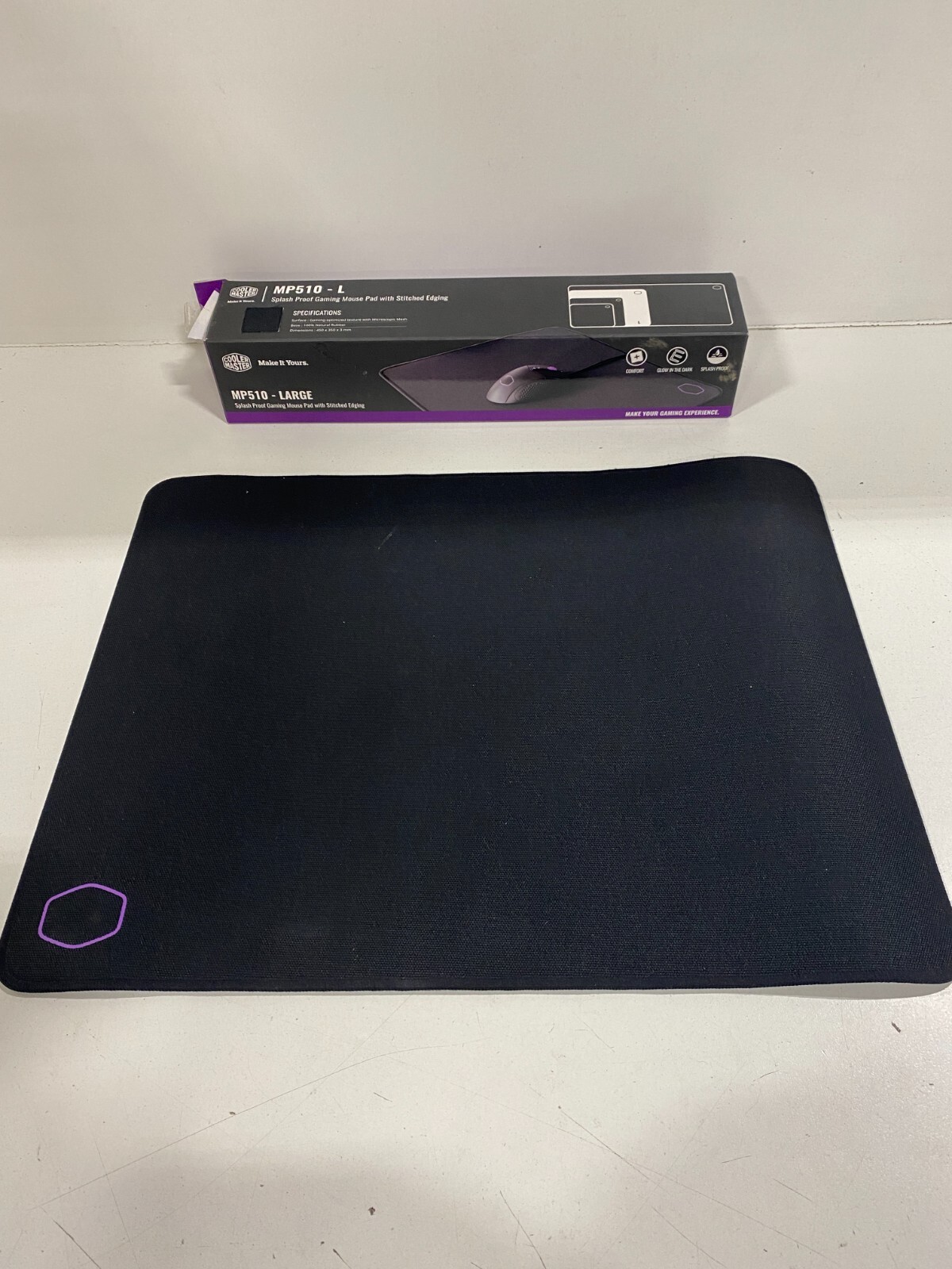 Cooler Master MP510L Splash Proof Gaming Mouse Pad With Stitched Edging eBay