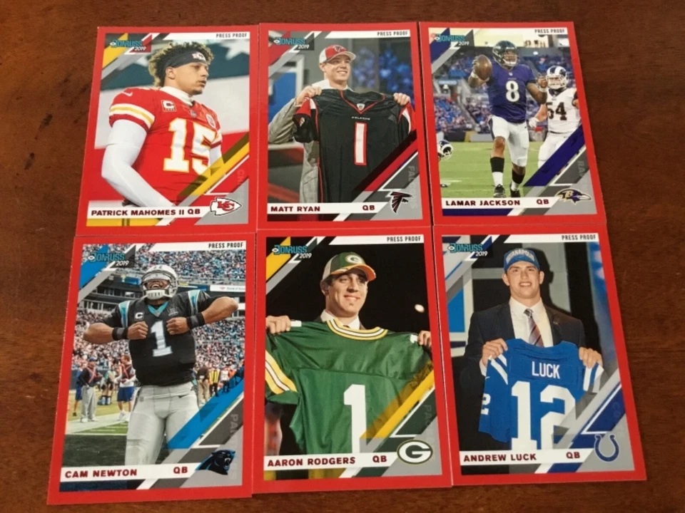 2019 DONRUSS U PICK PHOTO VARIATIONS BRONZE RED GREEN BLUE PRESS PROOF MAHOMES  - Image 3 of 4