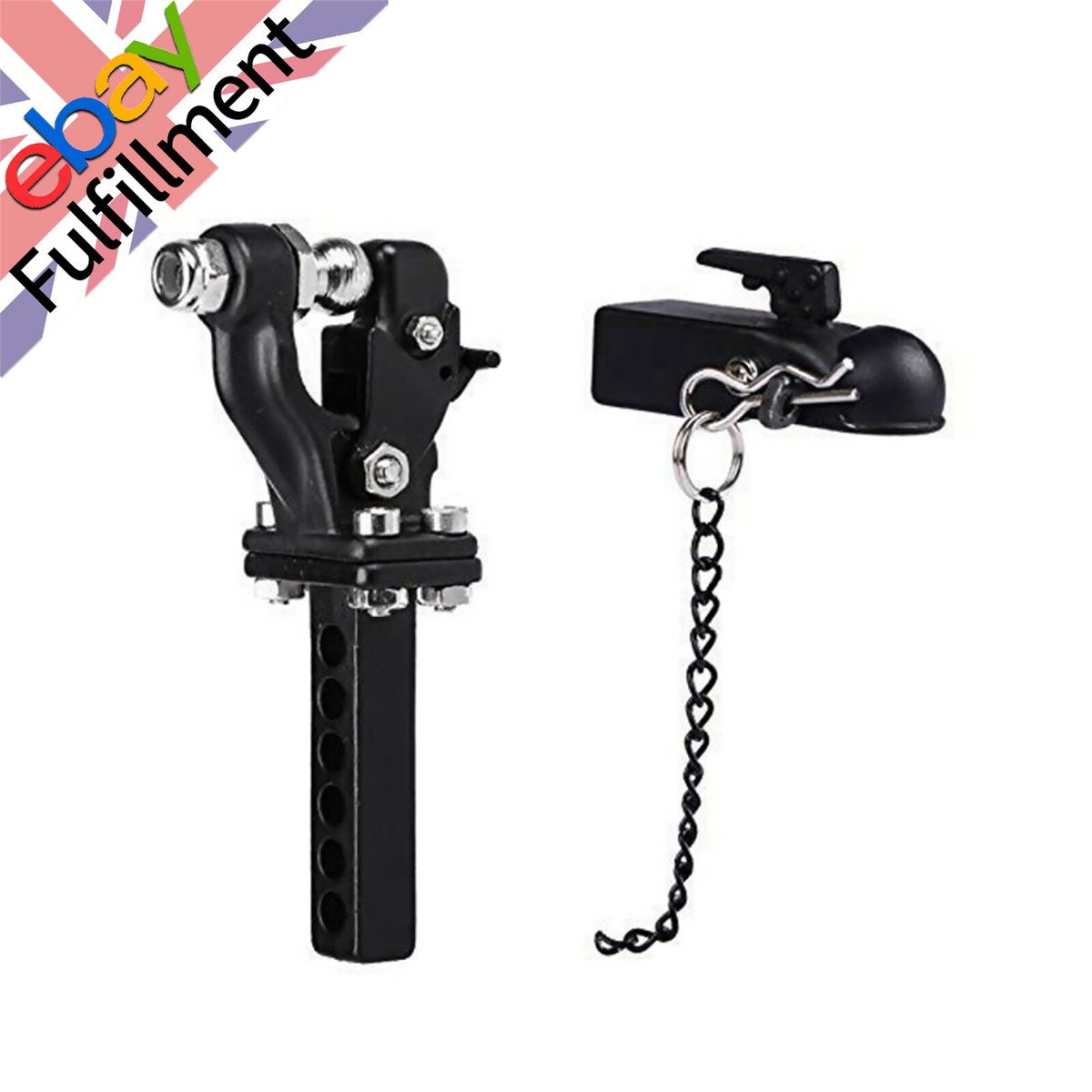 RLECS 1/10 Simulation Climbing Car Tow Hook Metal RC Trailer Tow Hook...