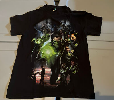 Men's Green Lantern Ryan Reynolds Black T Shirt Original DC Tag