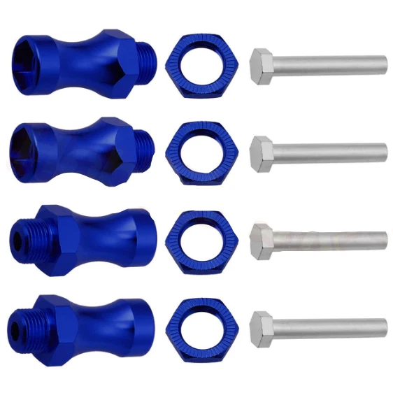 4x Radadapter 12mm auf 17mm Radnaben Sechskant Radmitnehmer 1:10 auf 1:8 RC Auto - Bild 3 von 3