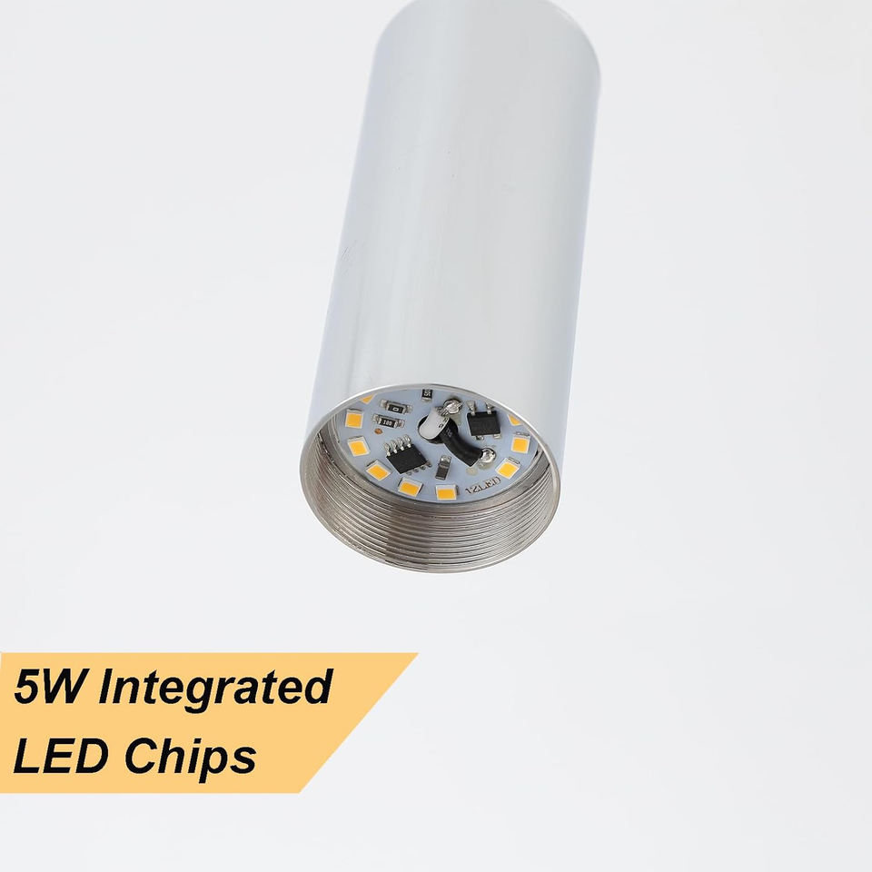 Pendant Lights Kitchen Island 3 Pack, 3000K LED Crystal Bubble Kitchen