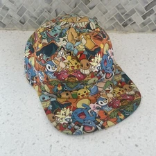 Pokemon Pikachu & Friends Snapback Multicolor Gamer Hat Nintendo Creatures