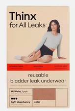 THINX for All Leaks Hi Waist Incontinence Underwear in Desert Rose - XL