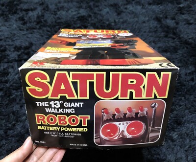 SATURN THE 13' GIANT WALKING TV SCREEN ROBOT KAMCO BATTERY