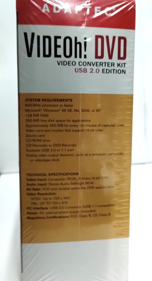 DVD Video Complete Converter Kit USB 2.0 VHS Hi8 Camcorder CD Home VideOh! - Image 4 of 4